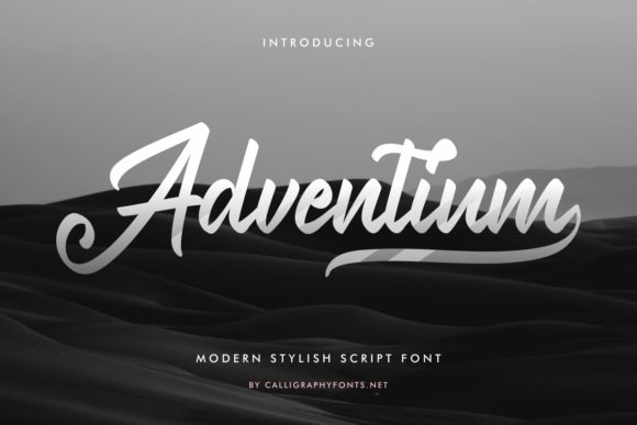 Adventium: A Dazzling Script Font for Makers