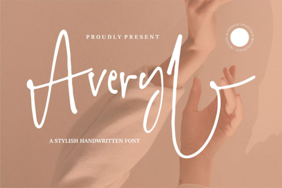 Averyl: A Dainty Handwritten Font for Editorial Design