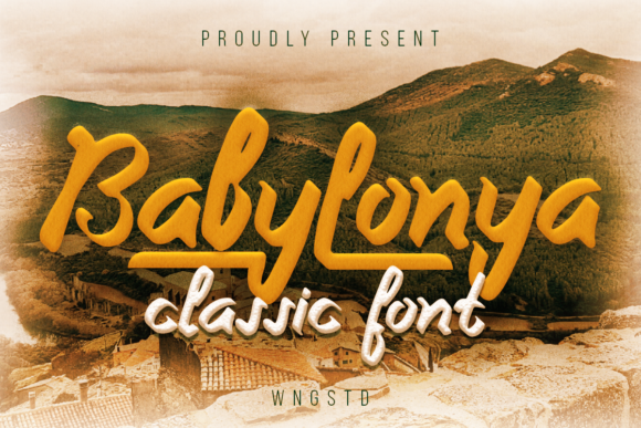 Babylonya: A Cursive Script Font for Makers
