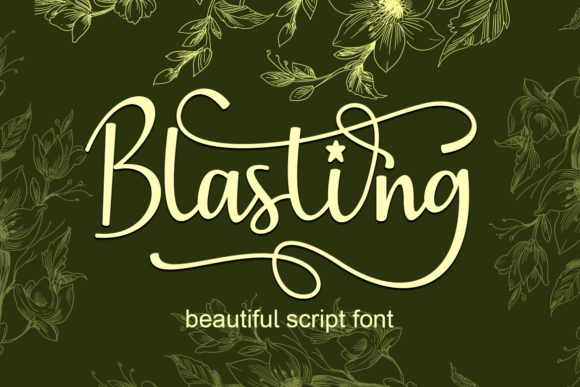 Blasting: A Handwritten Font for Modern Web Design