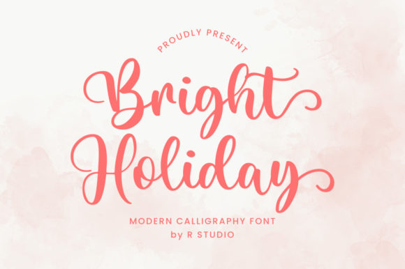 Bright Holiday: A Warm Handwritten Font for Web Design
