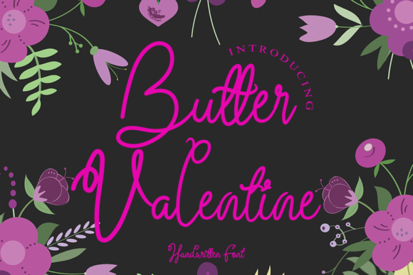 Butter Valentine: A Romantic Script Font for Branding