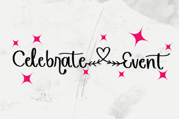 Celebrate Event: A Handwritten Font for Campaigns
