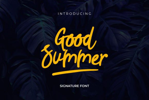 Good Summer: A Sweet Handwritten Font for Relaxed Branding