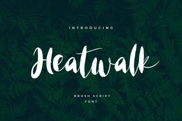 Heatwalk: A Stylish Script Font for Editorial Design