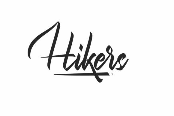 Hikers: A Handwritten Font for Editorial Design