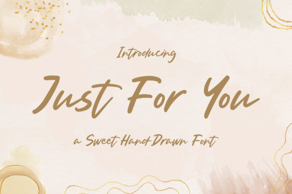 Just for You: A Dreamy Handwritten Font for Small Business Branding