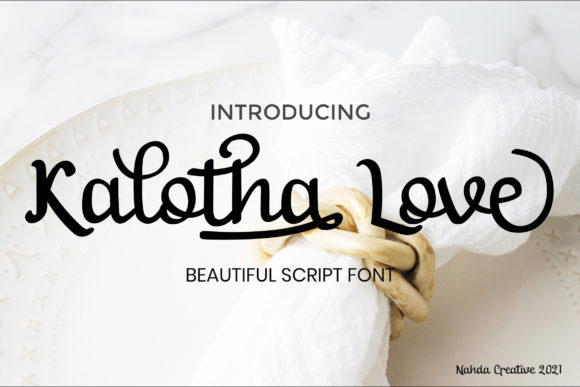 Kalotha Love: A Handwritten Font for Editorial Design and Reader Engagement
