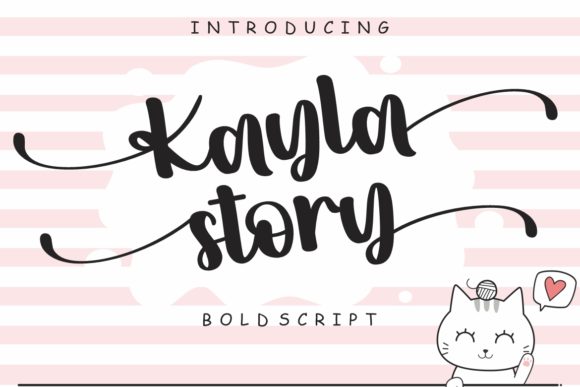Kayla Story: A Bold Script Font for Elegant Branding