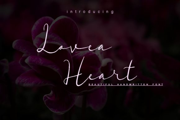 Lovea Heart: A Graceful Handwritten Font for Crafters and Makers