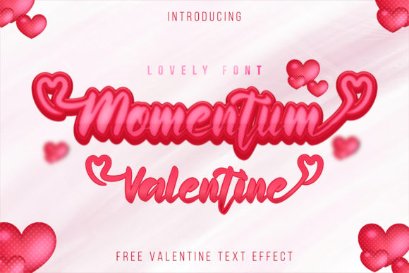 Momentum Valentine: A Sweet Script Font for Modern Editorial Design