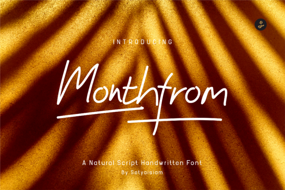 Monthfrom: A Handwritten Font for Dynamic Editorial Design
