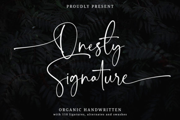 Onesty Signature: The Handwritten Font for Campaigns