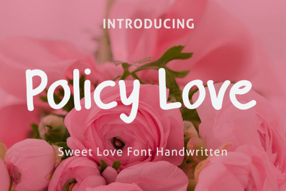 Policy Love: A Sweet Script Font for Branding
