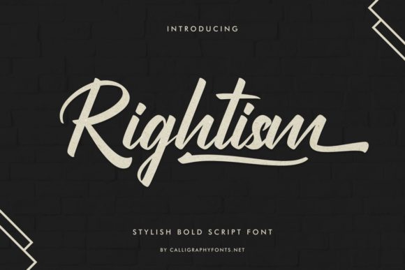 Rightism: A Premium Handwritten Font for Polished Branding