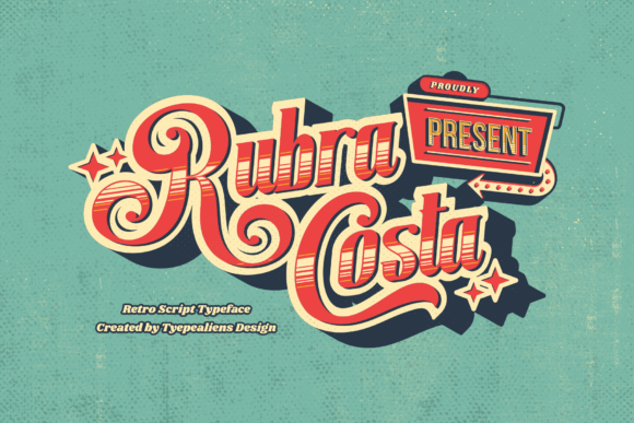 Rubra Costa: A Bold Handwritten Font for Makers