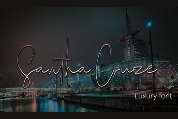 Santha Cruze: The Elegant Handwritten Font for Brands