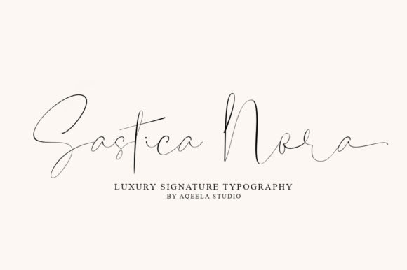 Sastica Nora: A Premium Handwritten Font for Your Brand