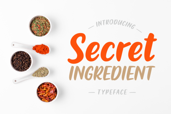 Secret Ingredient: A Sweet Handwritten Font for Brand Identity