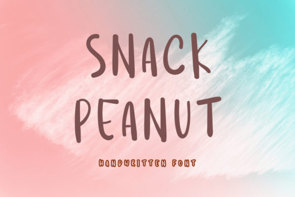 Snack Peanut: A Friendly Handwritten Font for Editors