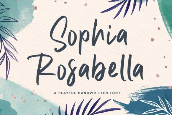 Sophia Rosabella: A Handwritten Font for Campaigns
