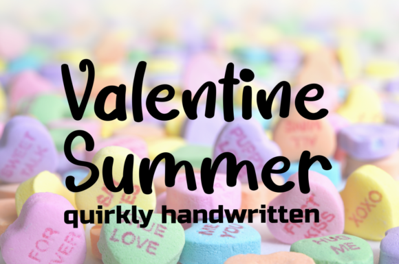 Valentine Summer: A Whimsical Script Font for Thoughtful Editorial Design