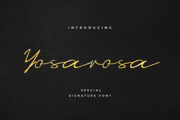 Yosarosa: A Delicate Script Font for Editorial Design